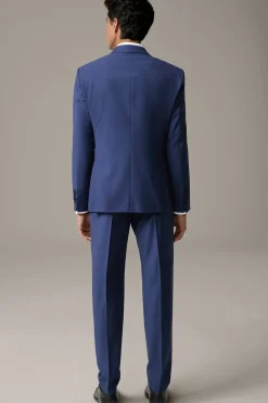 Strellson Anzüge-Schurwoll-Anzug Aidan-Max, dunkelblau gemustert