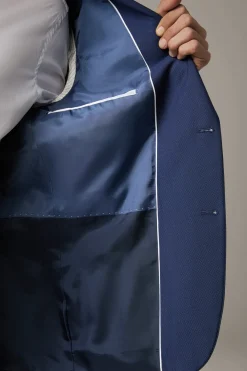 Strellson Anzüge-Schurwoll-Anzug Aidan-Max, dunkelblau gemustert