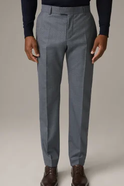 Strellson Hosen-Schurwoll-Anzughose Max, navy gemustert