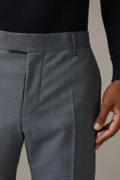 Strellson Hosen-Schurwoll-Anzughose Max, navy gemustert