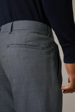 Strellson Hosen-Schurwoll-Anzughose Max, navy gemustert