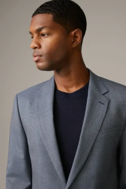 Strellson Sakkos-Schurwoll-Baukasten-Sakko Aidan, navy gemustert