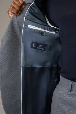 Strellson Sakkos-Schurwoll-Baukasten-Sakko Aidan, navy gemustert