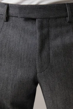 Strellson Hosen-Schurwoll-Mix Anzughose Kynd, blau strukturiert