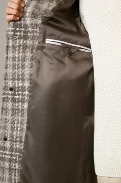 Strellson Mäntel-Schurwoll-Mix-Mantel Cabbano, braun strukturiert