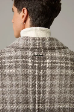 Strellson Mäntel-Schurwoll-Mix-Mantel Cabbano, braun strukturiert