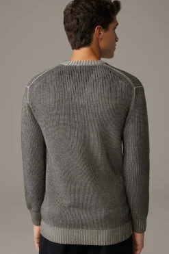 Strellson Strick-Schurwoll-Pullover Leon, meliert