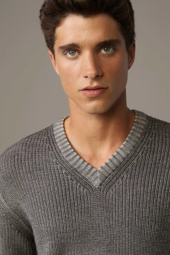 Strellson Strick-Schurwoll-Pullover Leon, meliert