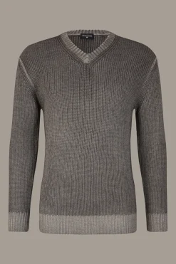 Strellson Strick-Schurwoll-Pullover Leon, meliert