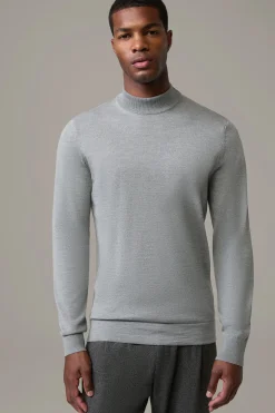Strellson Strick-Schurwoll-Pullover Marek, grau