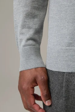 Strellson Strick-Schurwoll-Pullover Marek, grau