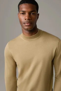 Strellson Strick-Schurwoll-Pullover Marek, hellbraun