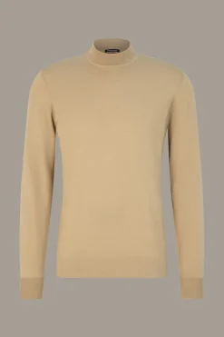 Strellson Strick-Schurwoll-Pullover Marek, hellbraun