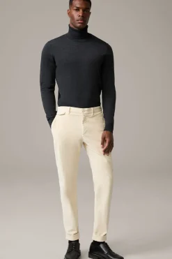 Strellson Strick-Schurwoll-Rollkragenpullover Marek, grau