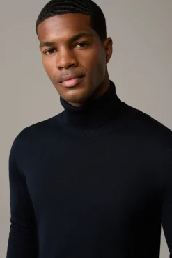 Strellson Strick-Schurwoll-Rollkragenpullover Marek,