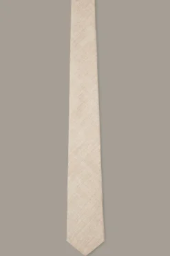 Strellson Krawatten-Seiden-Krawatte, hellbraun meliert