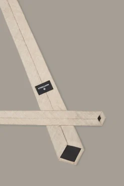 Strellson Krawatten-Seiden-Krawatte, hellbraun meliert