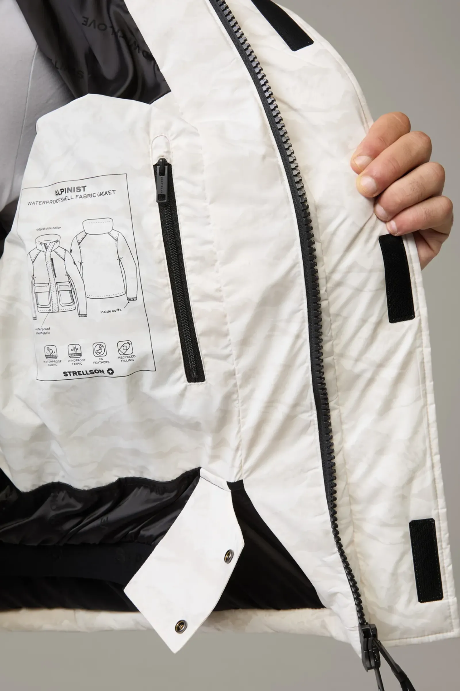 Strellson Jacken-Skijacke Alpinist, offwhite