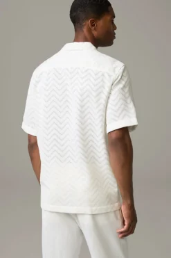 Strellson Strick|Hemden-Strick-Hemd Cliro, wei&szlig;