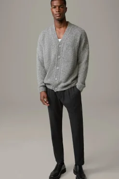 Strellson Strick-Strickjacke Ash, grau meliert