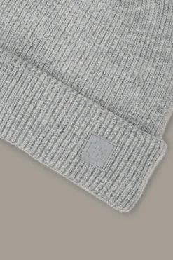 Strellson Schals & Mützen-Strick-Mütze Loras, hellgrau