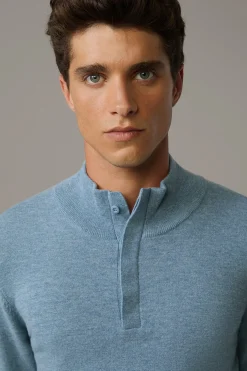 Strellson Strick-Troyer Luka, blau meliert