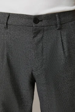 Strellson Hosen-Viskose-Blend Hose Lou, dunkelgrau kariert