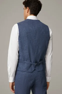 Strellson Westen|Sakkos-Weste Gyl, blau meliert