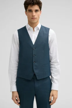 Strellson Sakkos-Weste Gyl, blaugr&uuml;n meliert