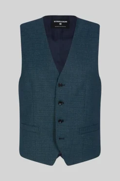 Strellson Sakkos-Weste Gyl, blaugr&uuml;n meliert