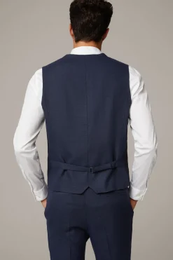 Strellson Westen|Sakkos-Weste Gyl, dunkelblau meliert