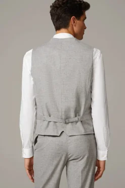 Strellson Westen|Sakkos-Weste Gyl, hellgrau meliert