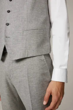 Strellson Westen|Sakkos-Weste Gyl, hellgrau meliert