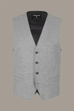 Strellson Westen|Sakkos-Weste Gyl, hellgrau meliert