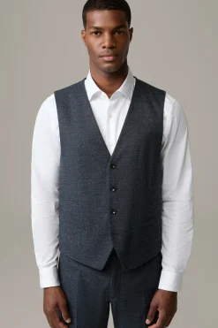 Strellson Sakkos-Weste Gyl, navy kariert