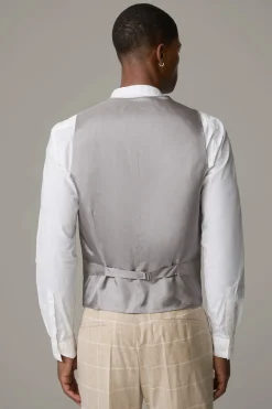 Strellson Westen|Sakkos-Weste Ves, beige kariert