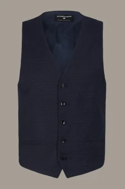 Strellson Sakkos-Weste Ves, dunkelblau meliert