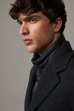 Strellson Mäntel-Wollmix-Mantel Baronz, meliert