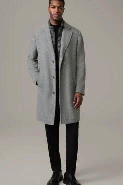 Strellson Mäntel-Wollmix-Mantel Baronz, meliert